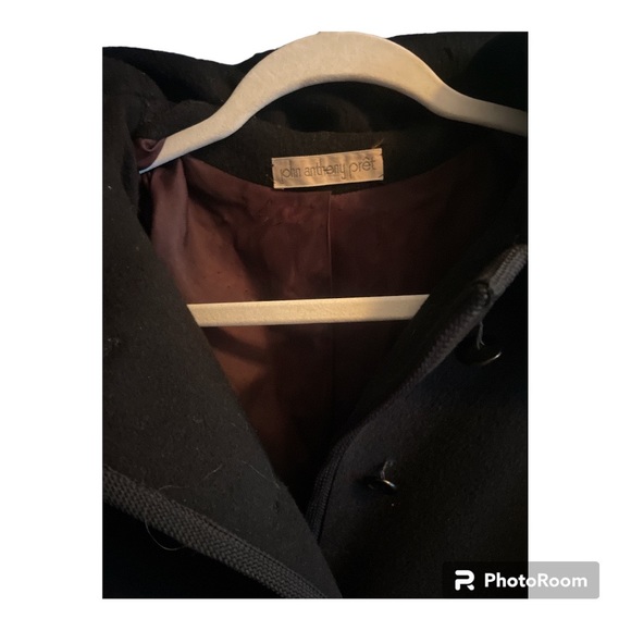 ❄️VINTAGE JOHN ANTHONY PRET WOOL TRENCH COAT❄️ - Picture 4 of 5